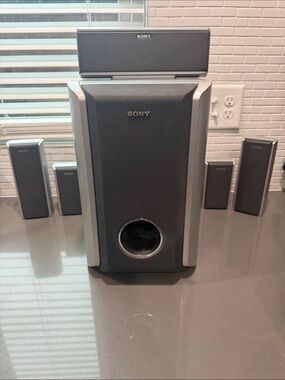 Sony 5.1 Surround Speaker System - Black and Silver